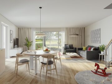 Erstbezug: Exklusives Reihenhaus in Seenähe - 5 Zimmer - Garten - Außenstellplatz - 2 Terrassen - Visualisierung