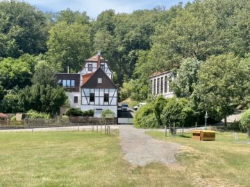 Top Investment: Historisches Mühlenanwesen am Muldental mit Baugenehmigung für 4-5WE - Sonder AfA - Blick von der Mulde